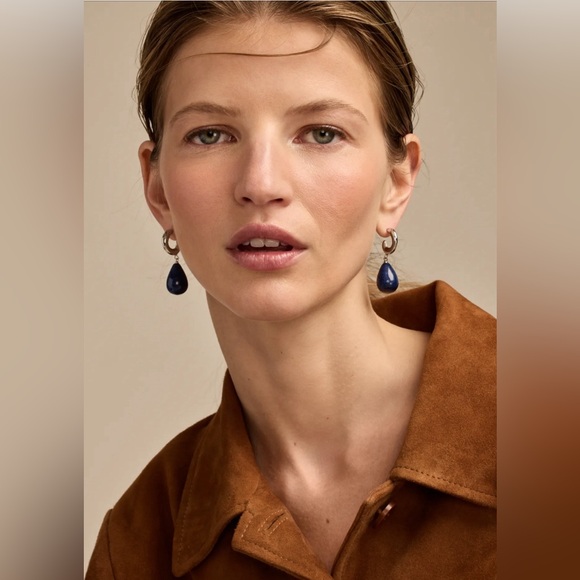 Lucky Brand Blue Stone Drop Earrings - Picture 2 of 4